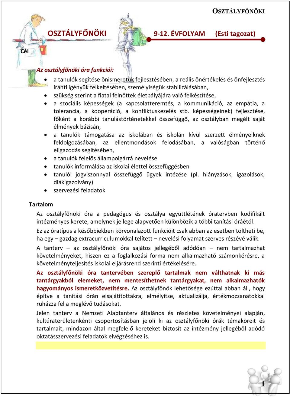 OSZTÁLYFŐNÖKI ÉVFOLYAM (Esti tagozat) - PDF Ingyenes letöltés