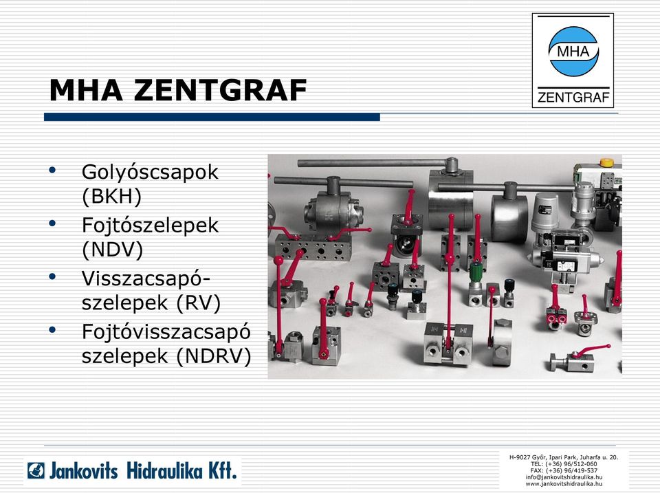 Visszacsapószelepek (RV)