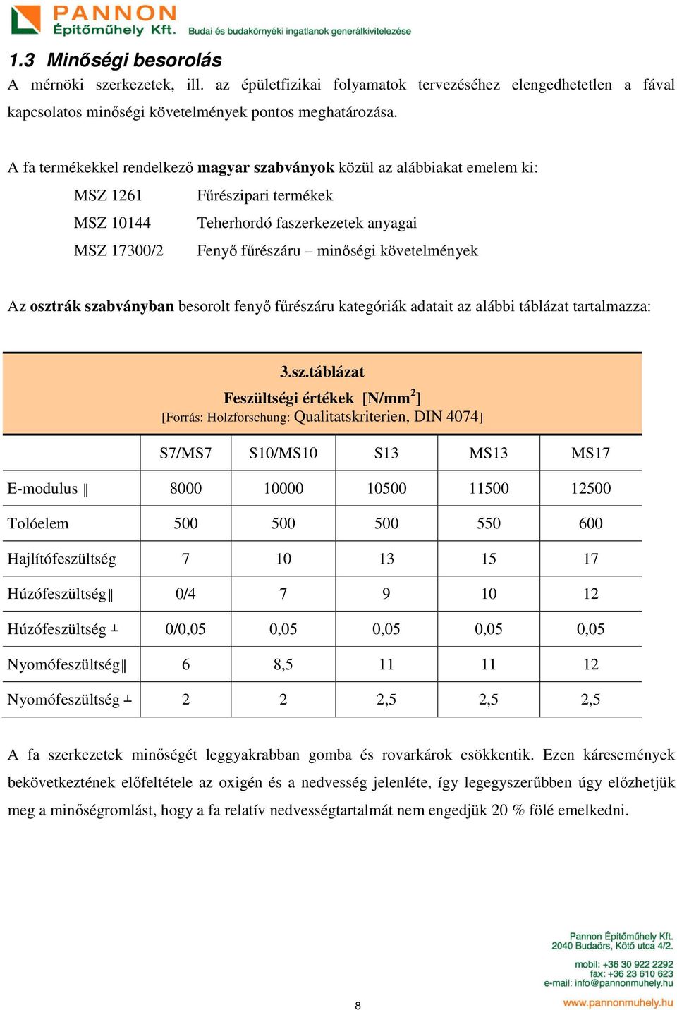 követelmények Az oszt