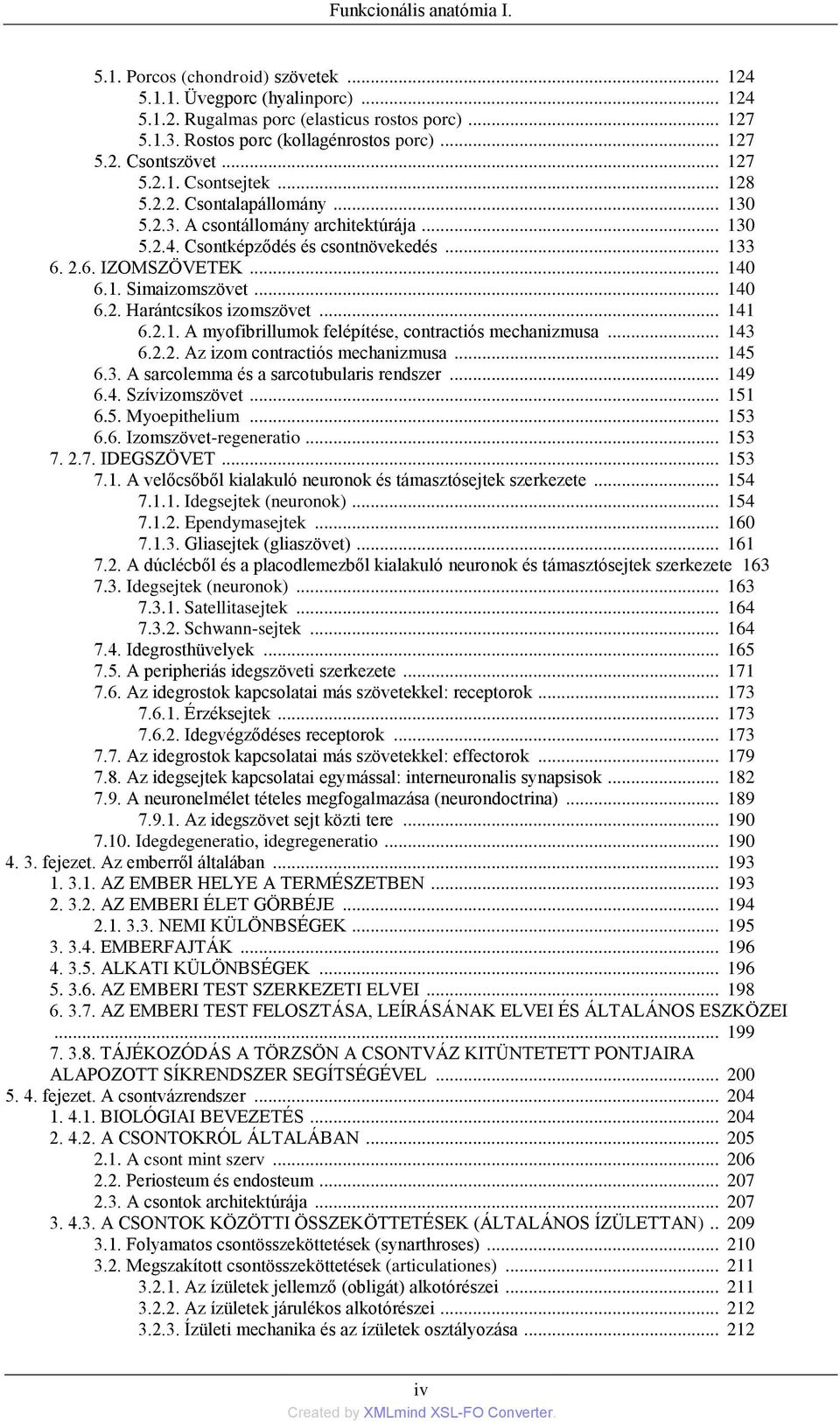 .. 140 6.1. Simaizomszövet... 140 6.2. Harántcsíkos izomszövet... 141 6.2.1. A myofibrillumok felépítése, contractiós mechanizmusa... 143 6.2.2. Az izom contractiós mechanizmusa... 145 6.3. A sarcolemma és a sarcotubularis rendszer.