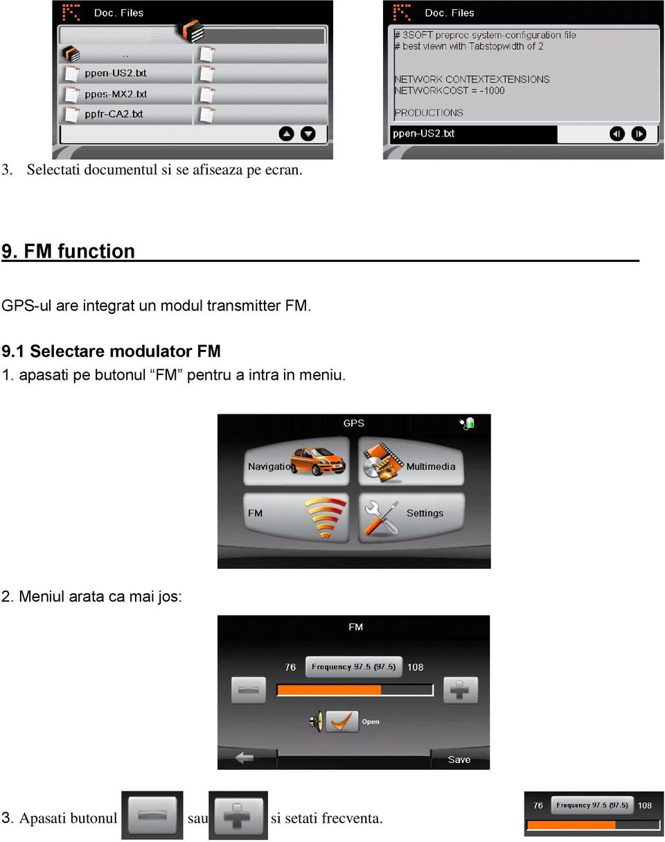 1 Selectare modulator FM 1.