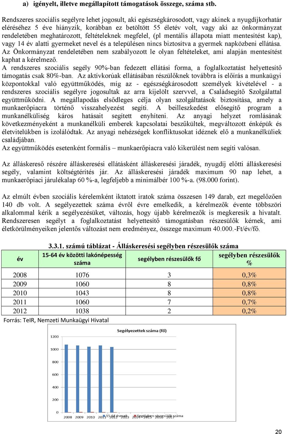 rendeletében meghatározott, feltételeknek megfelel, (pl mentális állapota miatt mentesítést kap), vagy 14 év alatti gyermeket nevel és a településen nincs biztosítva a gyermek napközbeni ellátása.