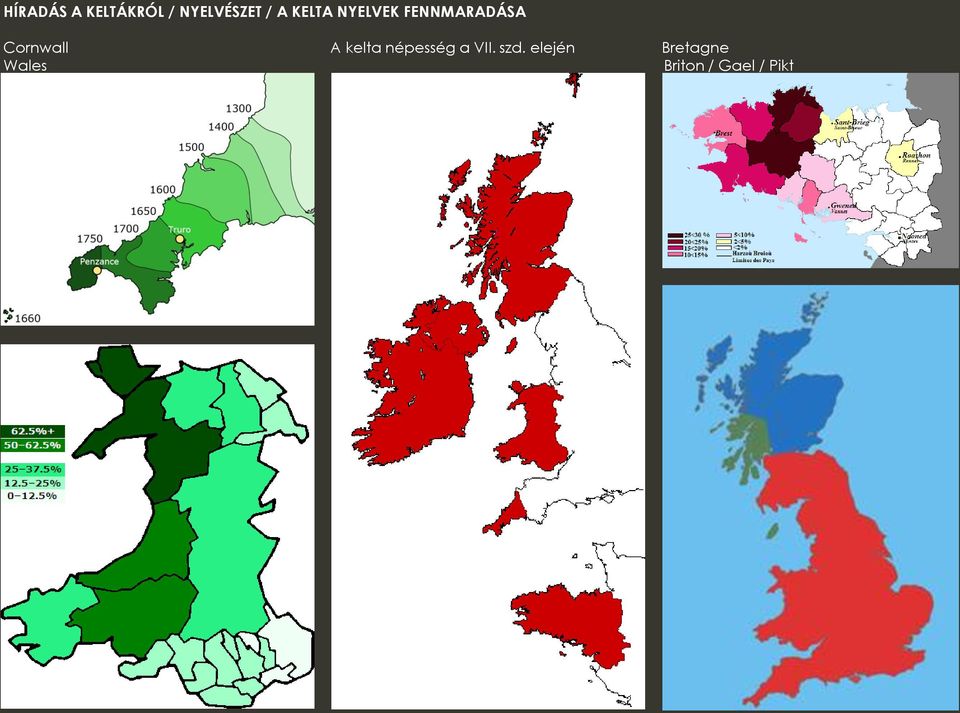 Cornwall A kelta népesség a VII.
