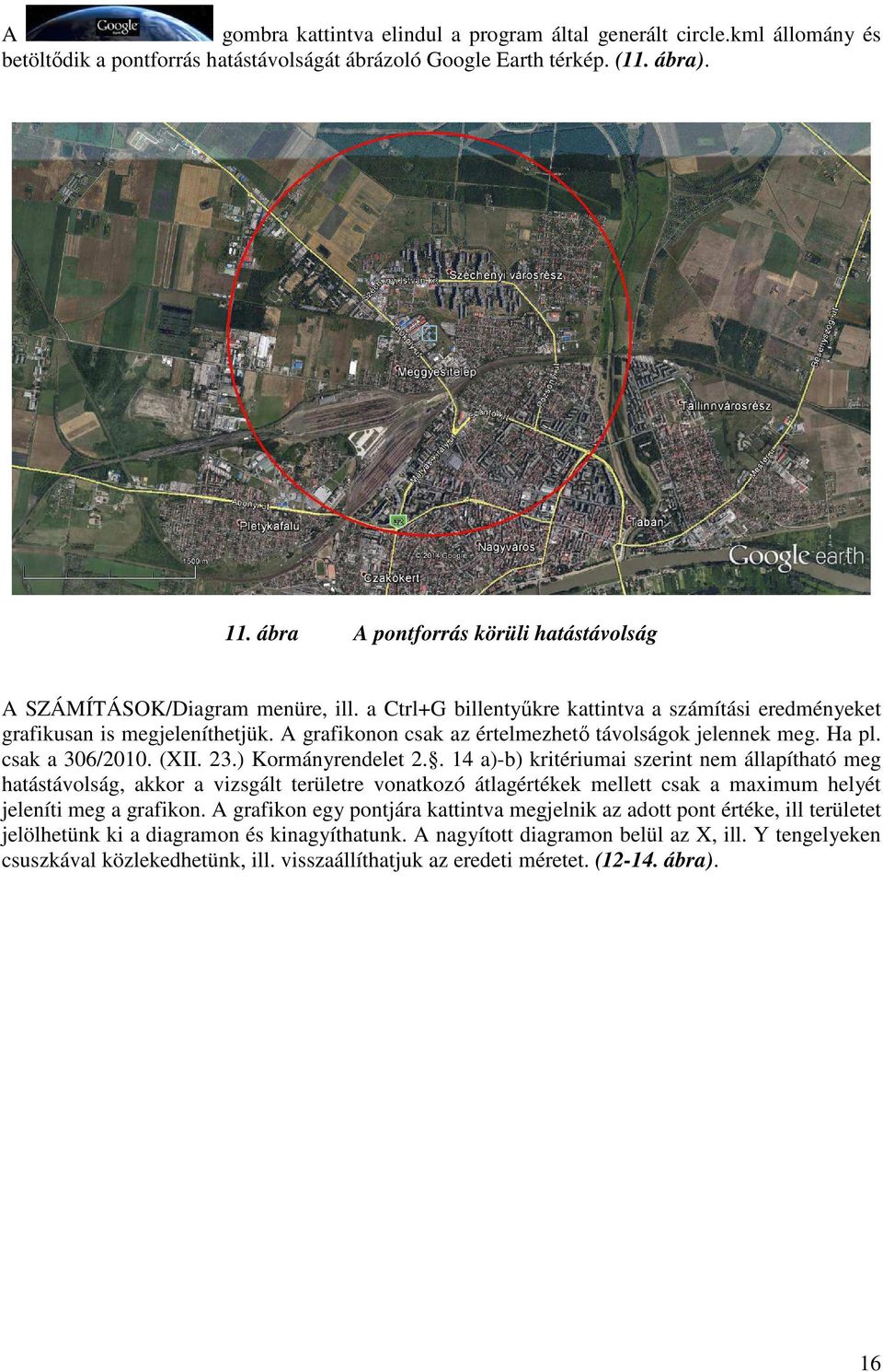 A grafikonon csak az értelmezhető távolságok jelennek meg. Ha pl. csak a 306/2010. (XII. 23.) Kormányrendelet 2.