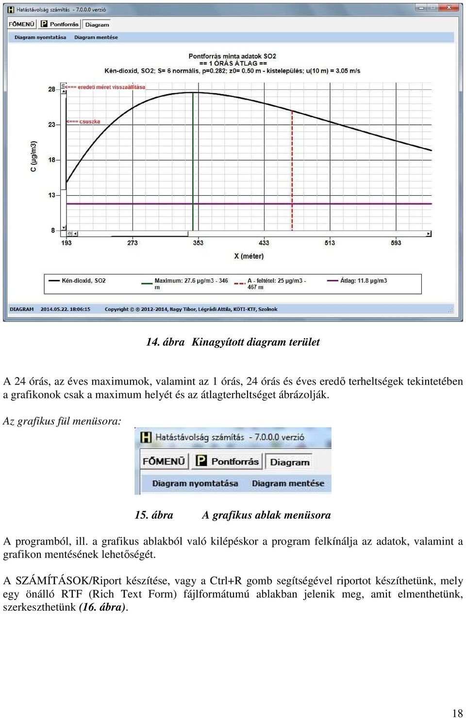 a grafikus ablakból való kilépéskor a program felkínálja az adatok, valamint a grafikon mentésének lehetőségét.