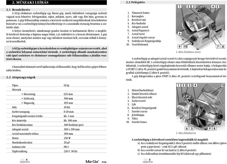 612p szeletelőgép. Használati útmutató - PDF Free Download