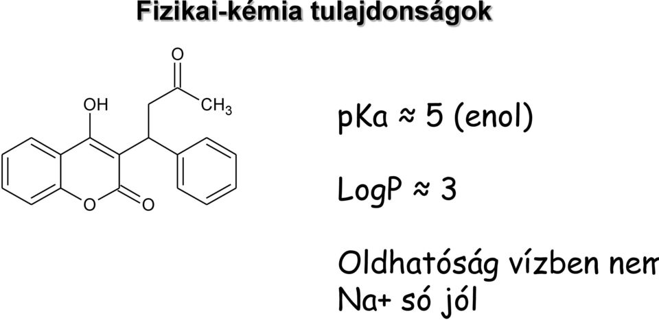 pka 5 (enol) LogP 3