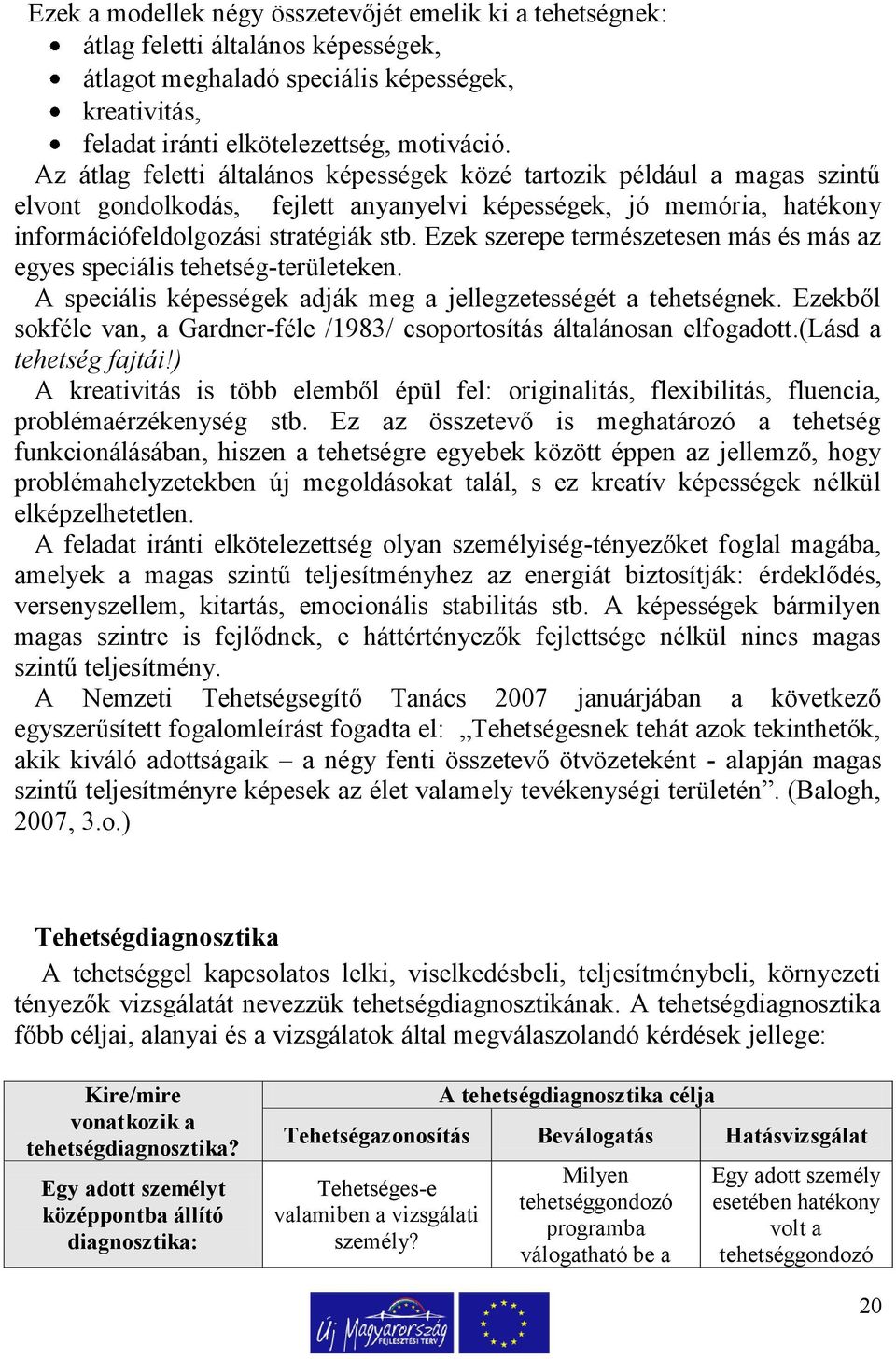 Ezek szerepe természetesen más és más az egyes speciális tehetség-területeken. A speciális képességek adják meg a jellegzetességét a tehetségnek.