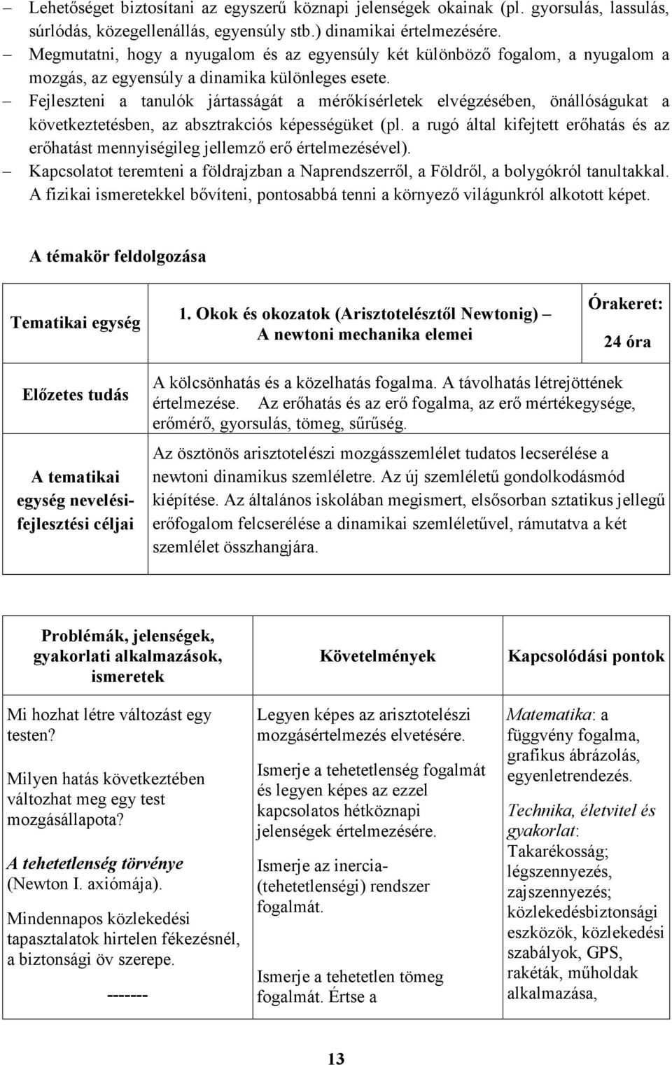 Fejleszteni a tanulók jártasságát a mérőkísérletek elvégzésében, önállóságukat a következtetésben, az absztrakciós képességüket (pl.