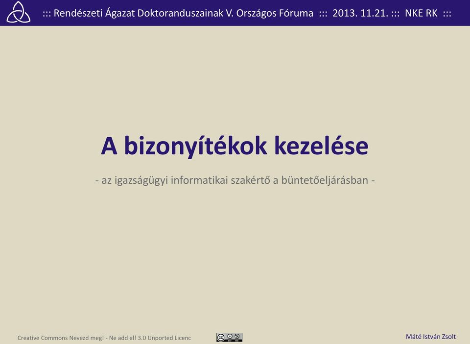 büntetőeljárásban - Creative Commons