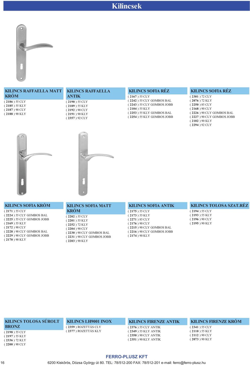 Ferro-Plusz Kft KATALÓGUS - PDF Free Download