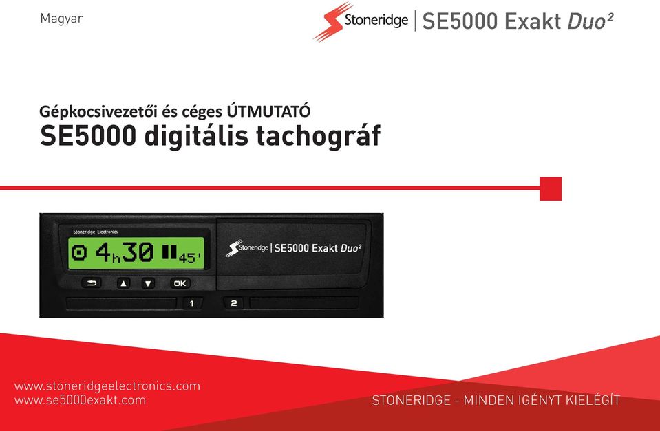 SE5000 digitális tachográf - PDF Free Download