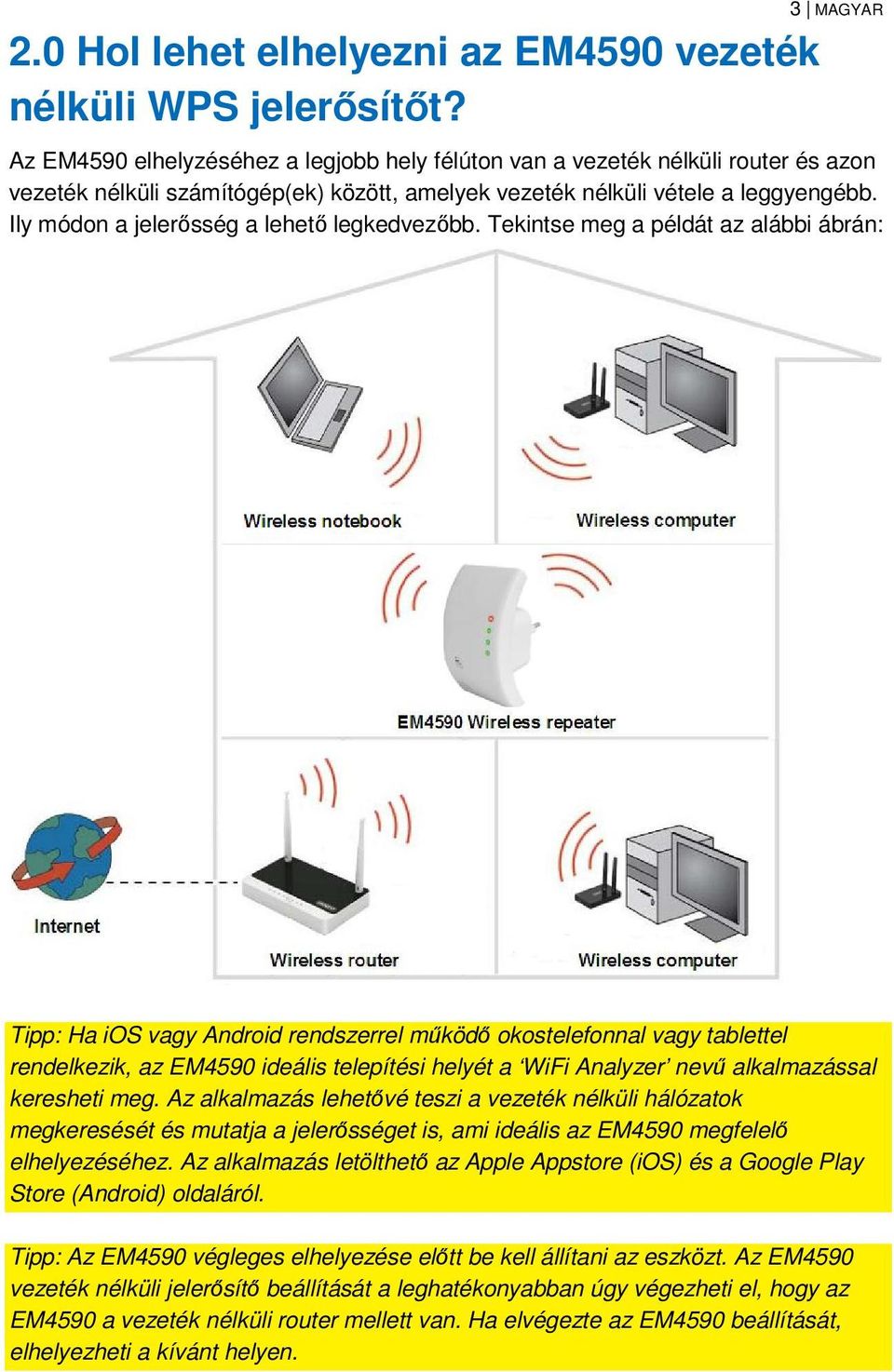 EM4590R1 Univerzális Wi-Fi-jelerősítő WPS funkcióval - PDF Ingyenes letöltés