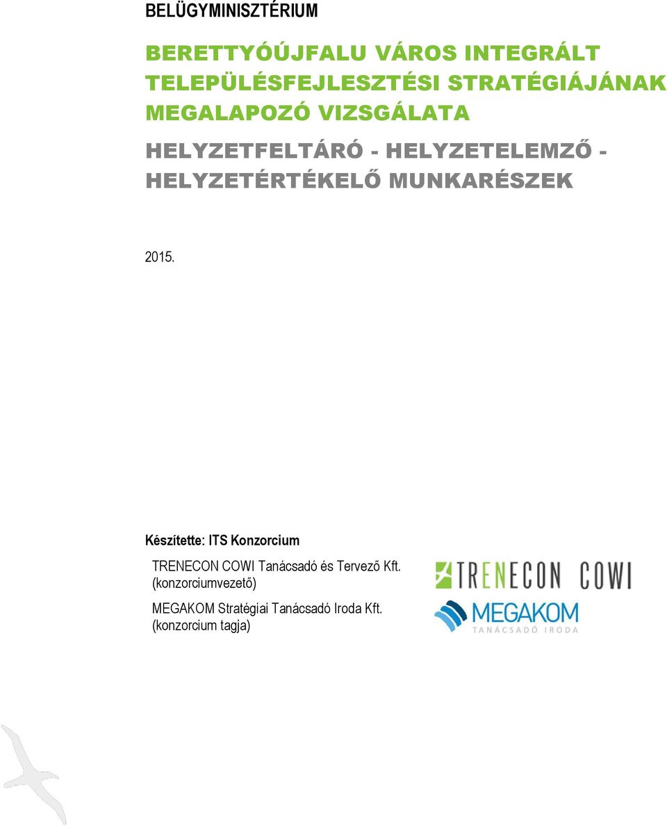 HELYZETÉRTÉKELŐ MUNKARÉSZEK 2015.