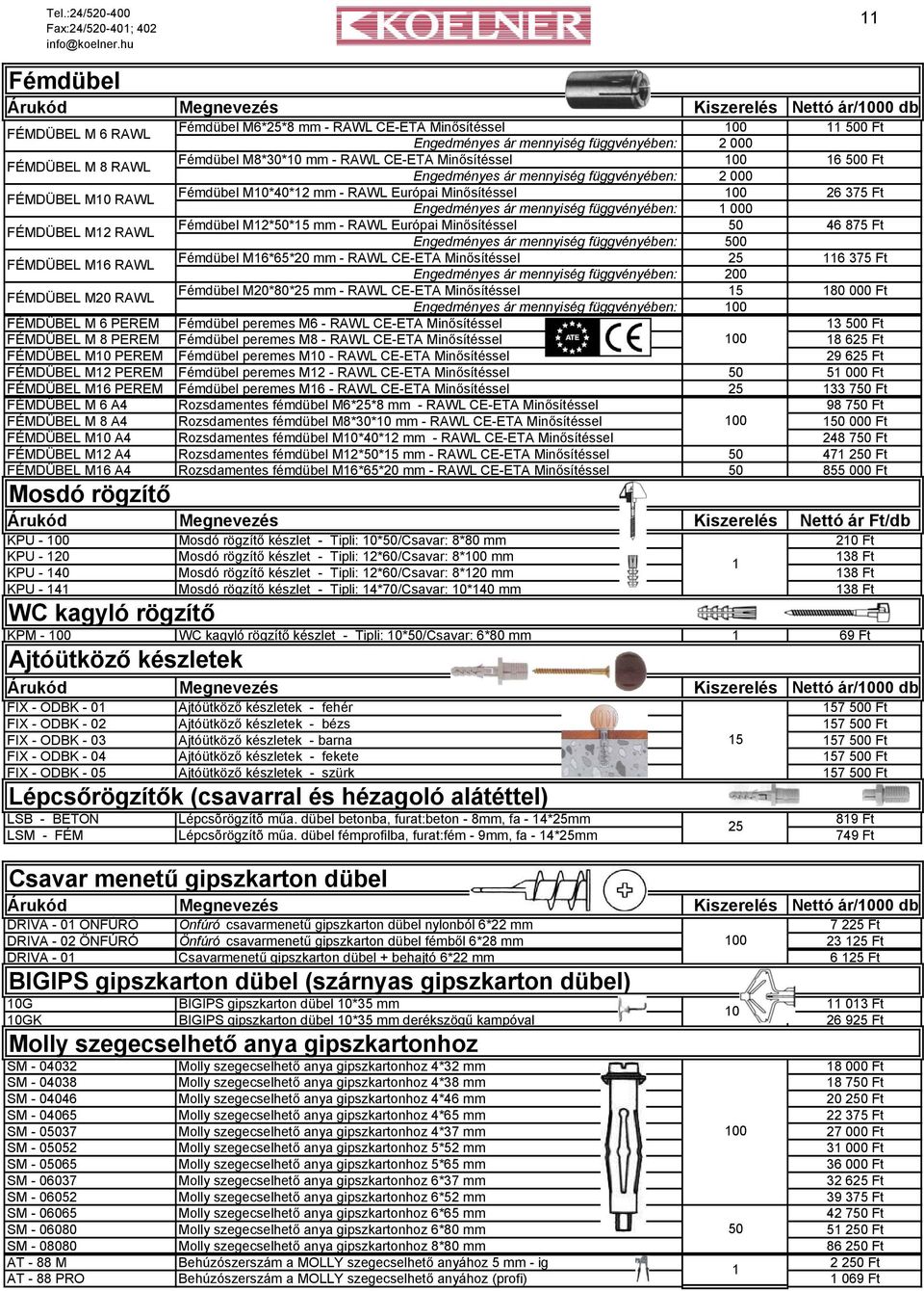 Minősítéssel Fémdübel M20*80*25 mm - RAWL CE-ETA Minősítéssel 50 25 15 11 500 Ft 16 500 Ft 26 375 Ft 46 875 Ft 116 375 Ft 180 000 Ft Engedményes ár mennyiség függvényében: Engedményes ár mennyiség