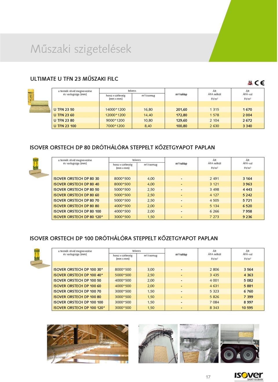 3 963 ISOVER ORSTECH DP 80 50 5000*500 2,50-3 498 4 443 ISOVER ORSTECH DP 80 60 5000*500 2,50-4 127 5 242 ISOVER ORSTECH DP 80 70 5000*500 2,50-4 505 5 721 ISOVER ORSTECH DP 80 80 4000*500 2,00-5 134