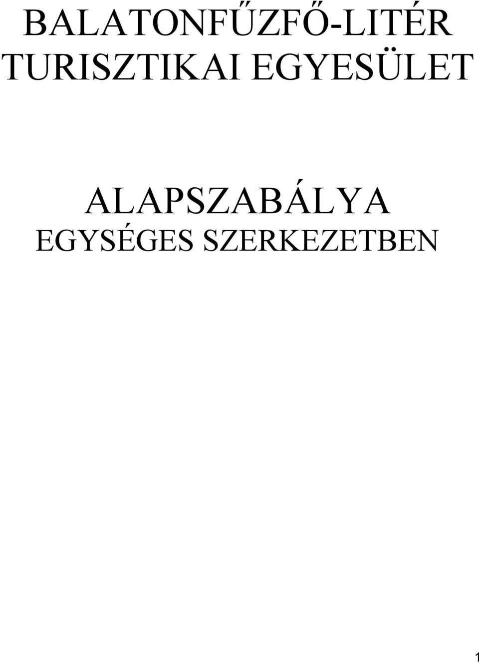 EGYESÜLET