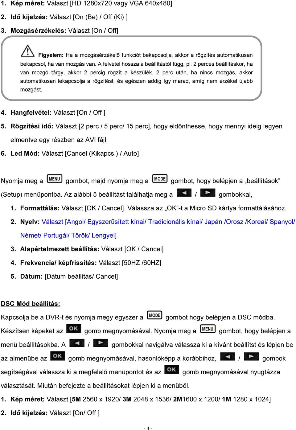 Autó DVR Használati Útmutató - PDF Ingyenes letöltés