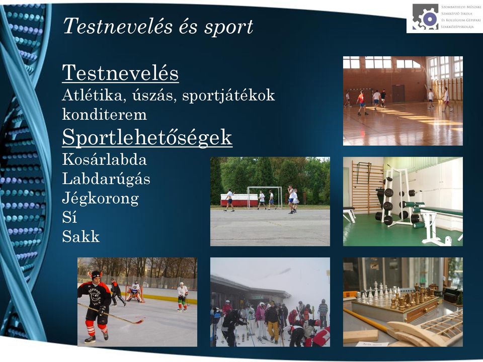 konditerem Sportlehetőségek