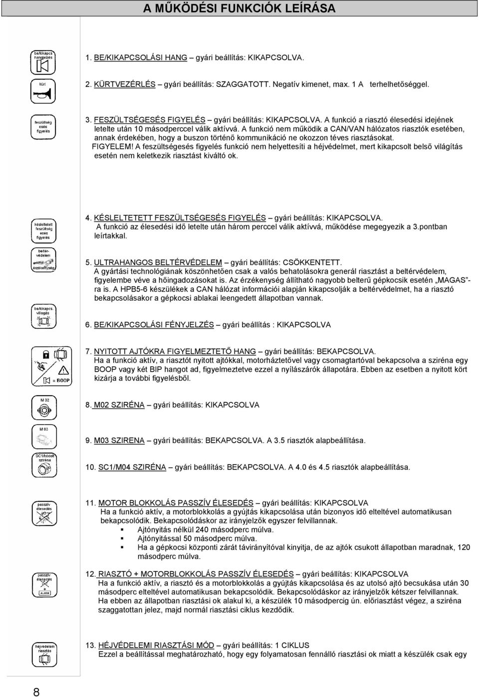 META MOP3, MOP4 riasztók TELEPÍTÉSI ÚTMUTATÓ - PDF Ingyenes letöltés