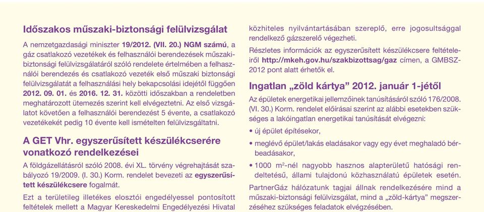 Időszakos műszaki-biztonsági felülvizsgálat. Ingatlan zöld kártya január  1-jétől - PDF Free Download