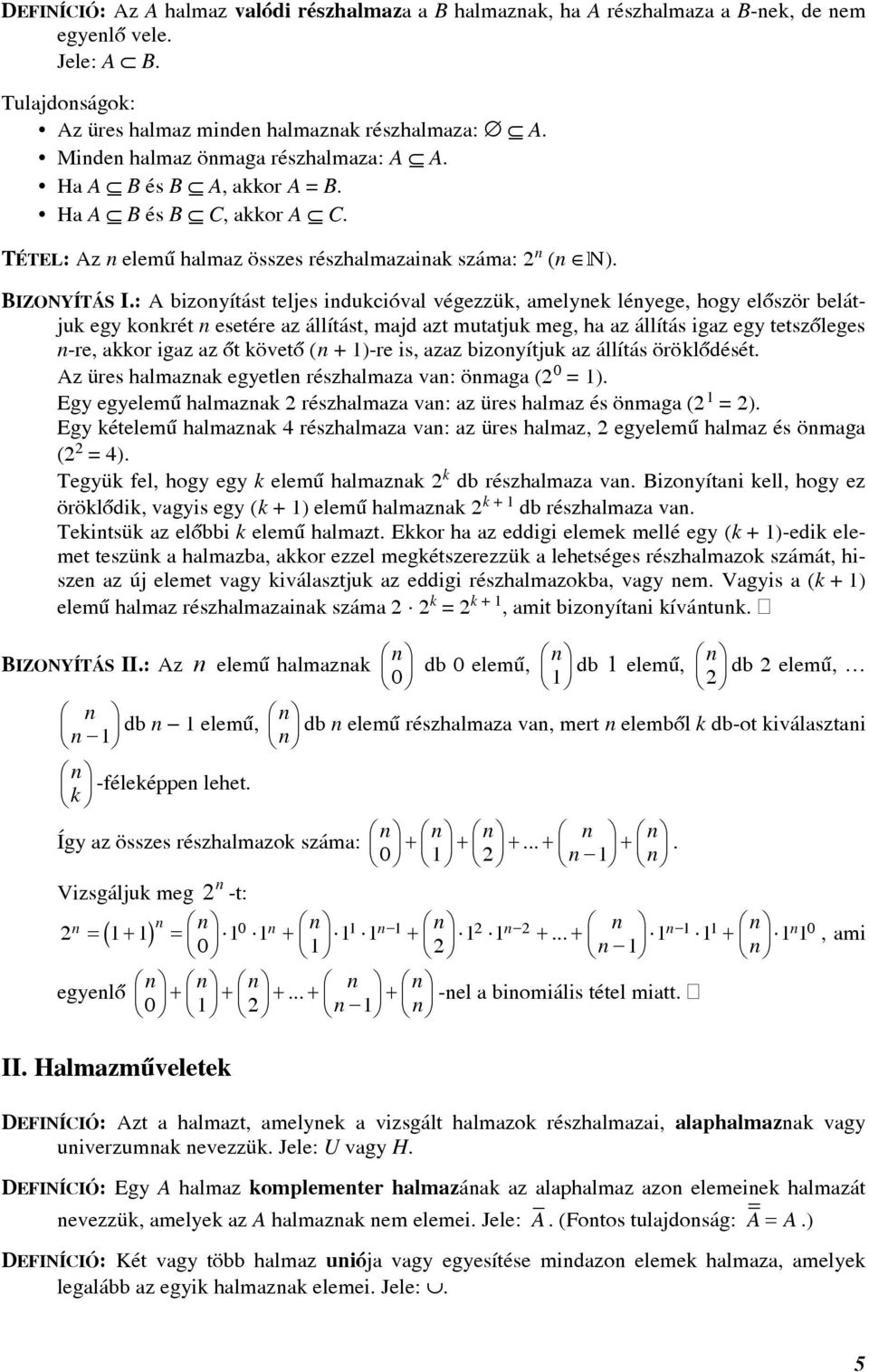 Matematika emelt szintû érettségi témakörök Összeállította: Kovácsné Németh  Sarolta (gimnáziumi tanár) - PDF Ingyenes letöltés