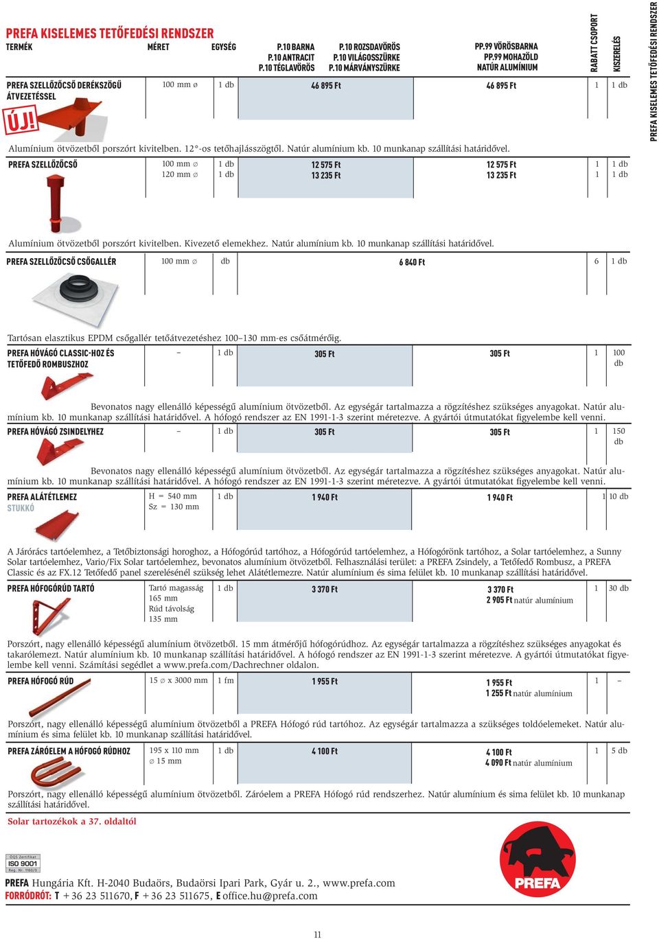 0 munkanap szállítási határidővel. 2 575 Ft 3 235 Ft PREFA KISELEMES TETŐFEDÉSI RENDSZER Alumínium ötvözetből porszórt kivitelben. Kivezető elemekhez. Natúr alumínium kb.