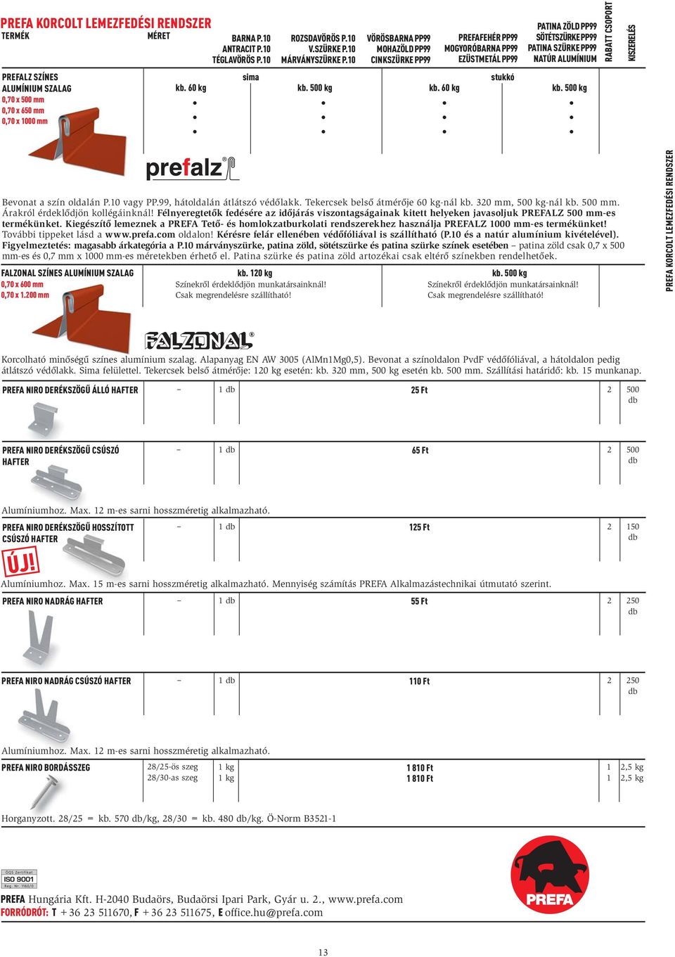 0 kg kb. 500 kg kb. 0 kg kb. 500 kg Bevonat a szín oldalán P.0 vagy PP.99, hátoldalán átlátszó védőlakk. Tekercsek belső átmérője 0 kg-nál kb. 320 mm, 500 kg-nál kb. 500 mm.