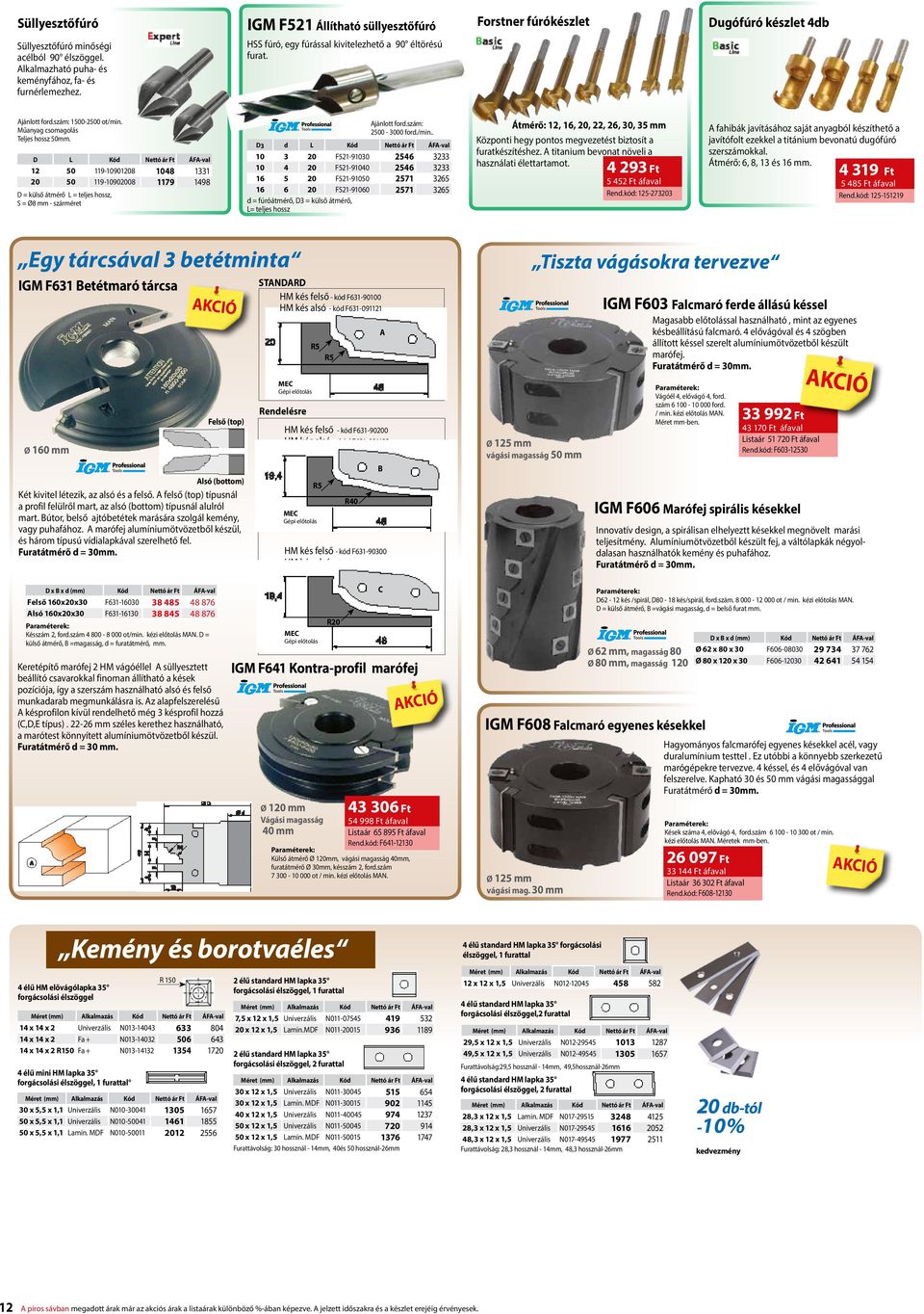 Műanyag csomagolás Teljes hossz 50mm. D L Kód Nettó ár Ft ÁFA-val 12 50 119-10901208 1048 1331 20 50 119-10902008 1179 1498 D = külső átmérő L = teljes hossz, S = Ø8 mm - szárméret Ajánlott ford.