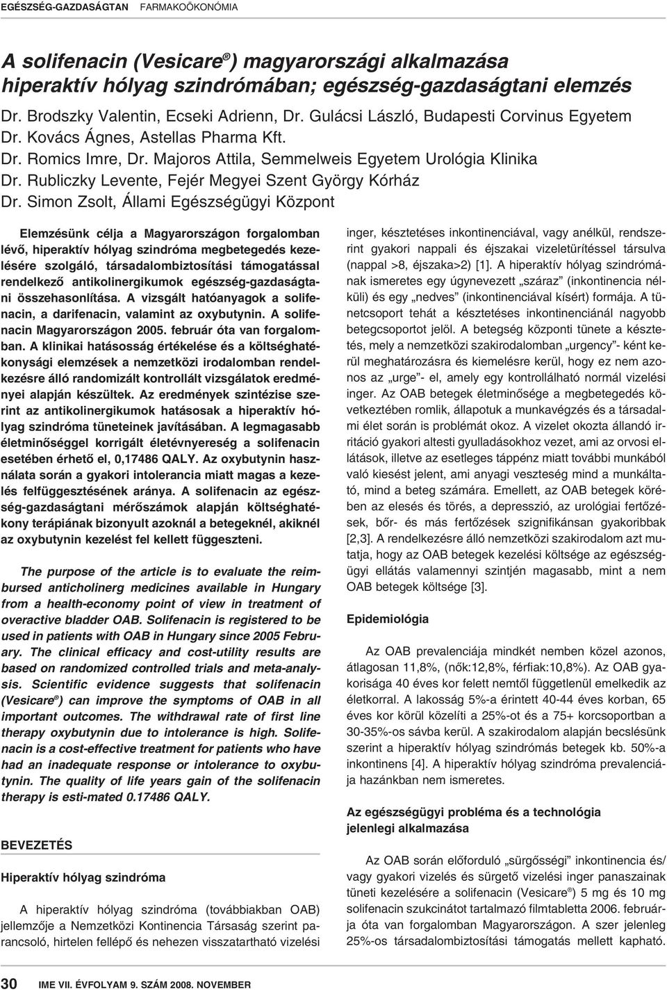 Homeopátia és krónikus hólyaghurut