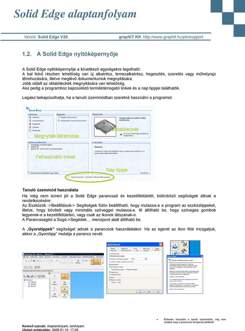 Solid Edge alaptanfolyam - PDF Ingyenes letöltés