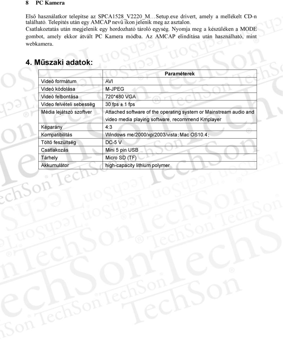 Mini DV Használati útmutató - PDF Ingyenes letöltés