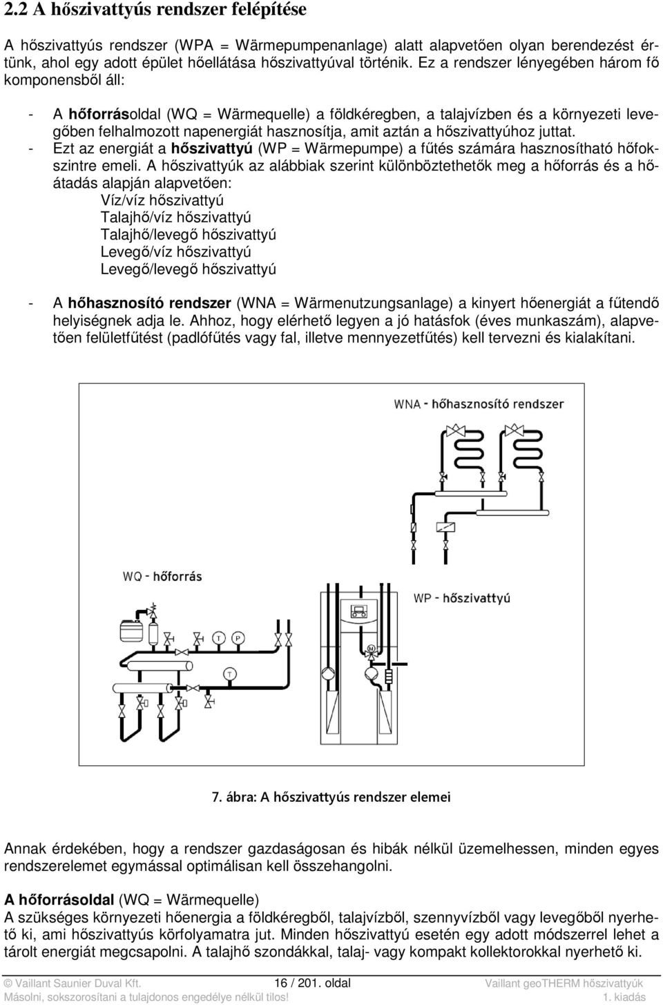 hőszivattyúhoz juttat. - Ezt az energiát a hőszivattyú (WP = Wärmepumpe) a fűtés számára hasznosítható hőfokszintre emeli.