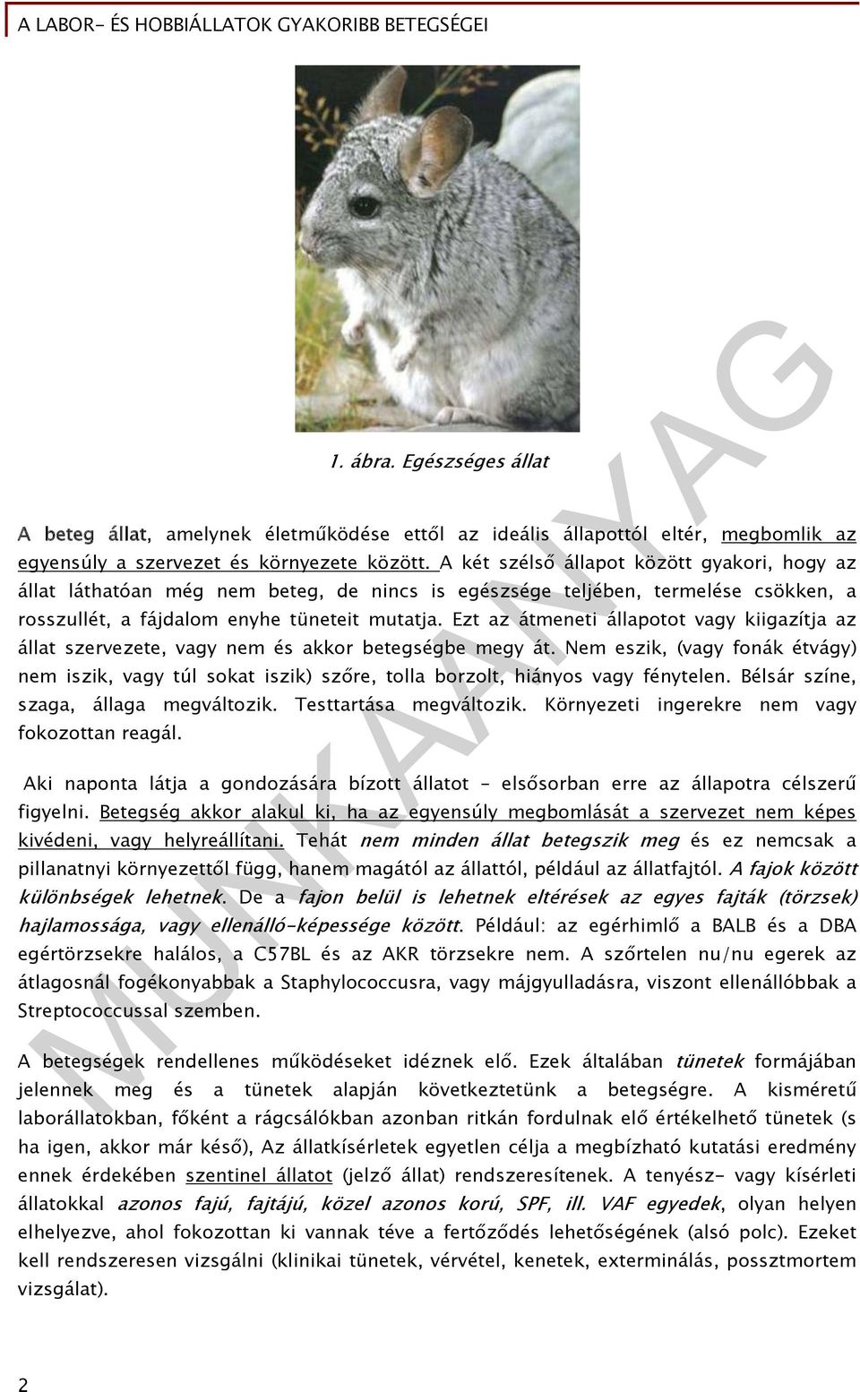 Ezt az átmeneti állapotot vagy kiigazítja az állat szervezete, vagy nem és akkor betegségbe megy át.