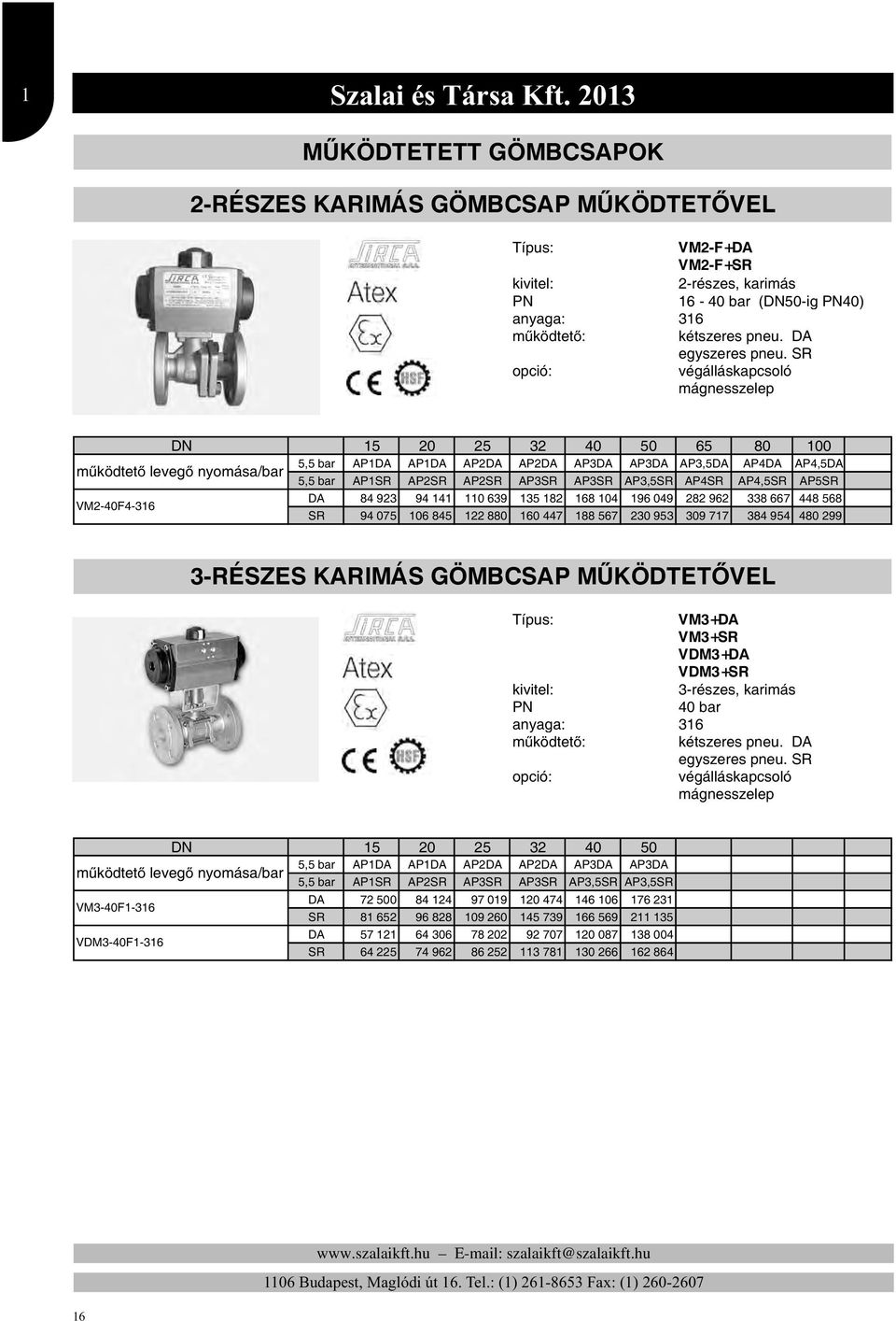 196 049 AP3,5DA 282 962 AP4DA 338 667 AP4,5DA 448 568 5,5 bar SR AP1SR 94 075 AP2SR 106 845 AP2SR 122 880 AP3SR 160 447 AP3SR 188 567 AP3,5SR 230 953 AP4SR 309 717 AP4,5SR 384 954 AP5SR 480 299