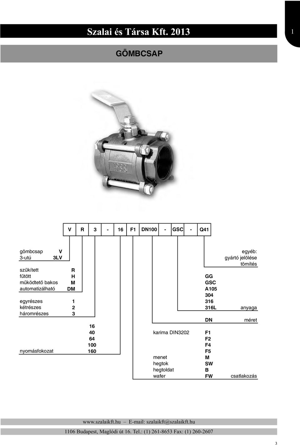működtető bakos automatizálható egyrészes kétrészes háromrészes nyomásfokozat R H M DM 1 2
