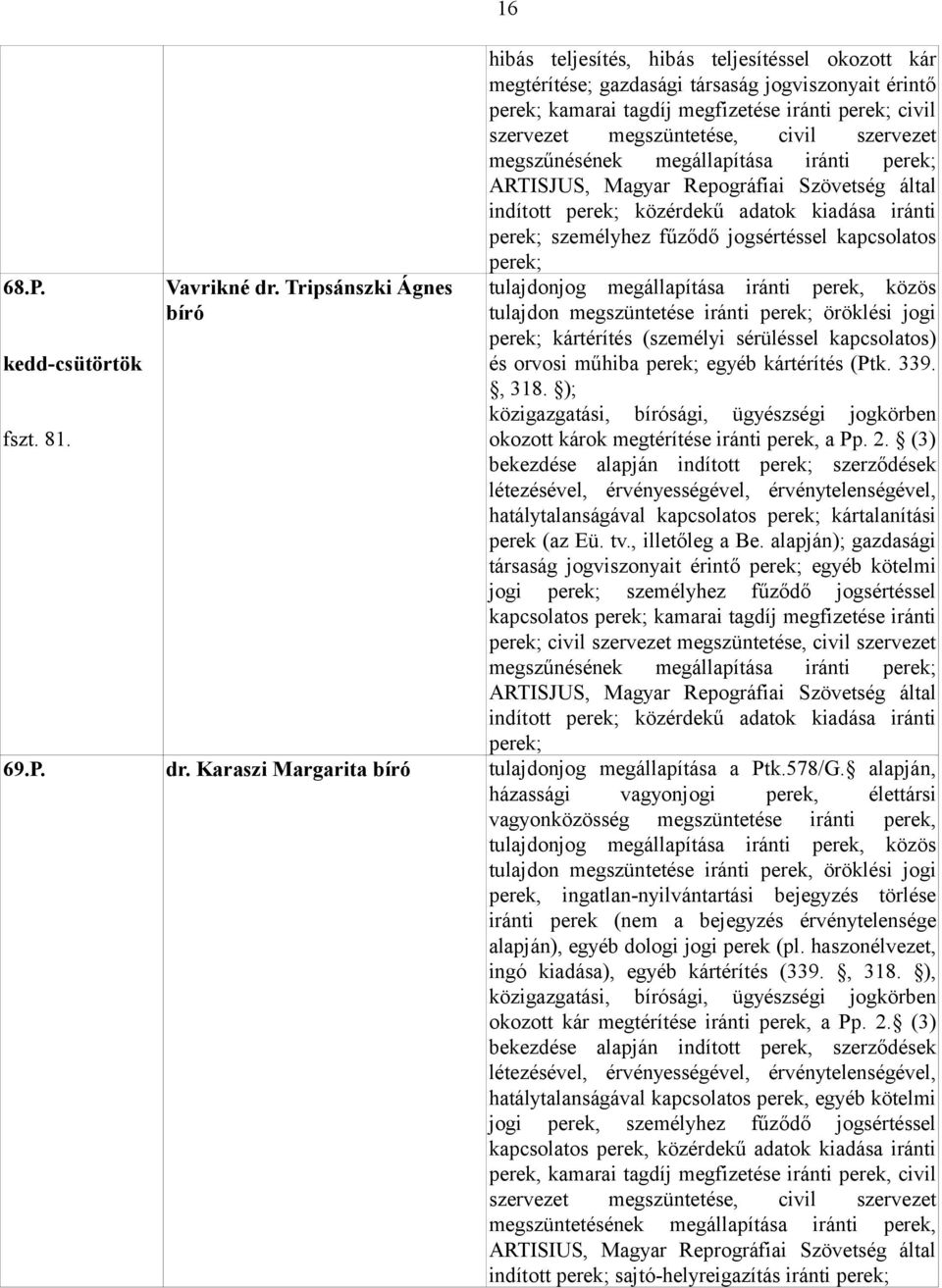 kiadása iránti személyhez fűződő jogsértéssel kapcsolatos tulajdon megszüntetése iránti öröklési jogi kártérítés (személyi sérüléssel kapcsolatos) és orvosi műhiba egyéb kártérítés (Ptk. 339., 318.