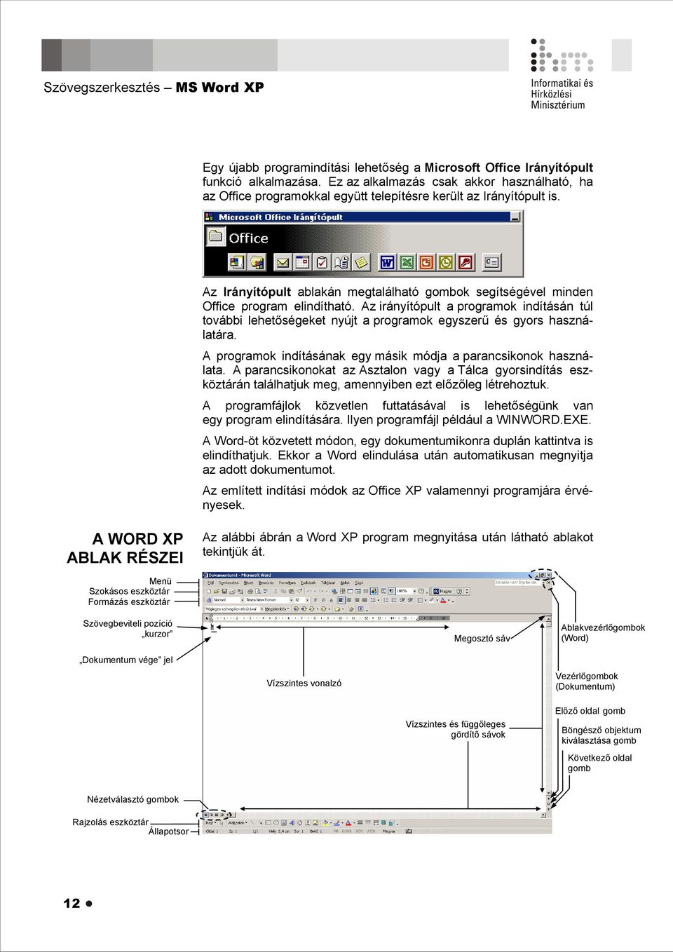 Szövegszerkesztés Microsoft Word XP. Tananyag - PDF Free Download