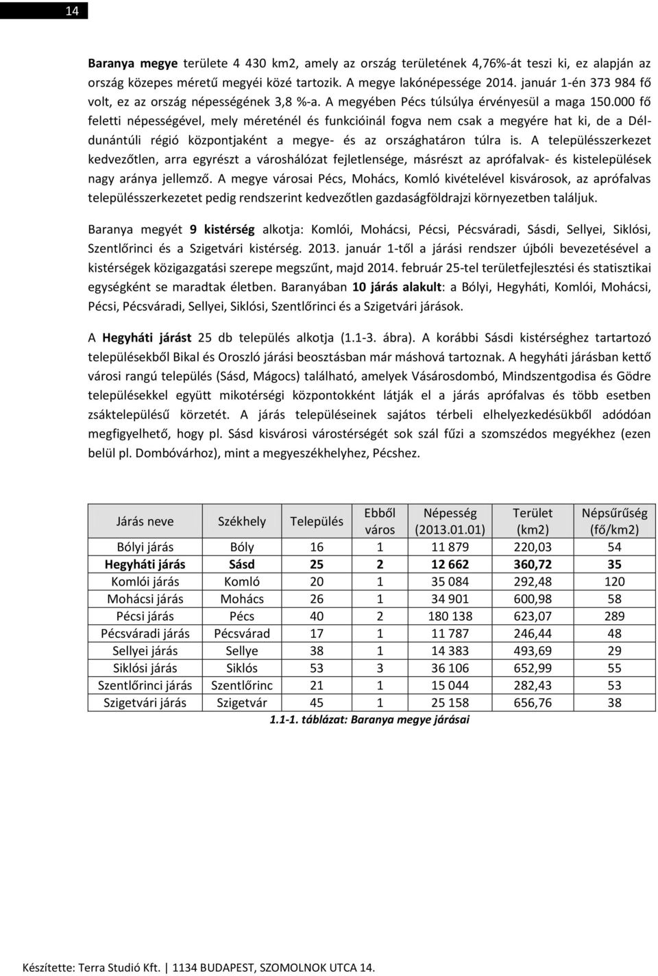 000 fő feletti népességével, mely méreténél és funkcióinál fogva nem csak a megyére hat ki, de a Déldunántúli régió központjaként a megye- és az országhatáron túlra is.