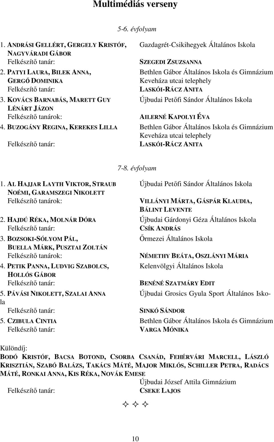 KOVÁCS BARNABÁS, MARETT GUY Újbudai Petőfi Sándor Általános Iskola LÉNÁRT JÁZON Felkészítő tanárok: AILERNÉ KAPOLYI ÉVA 4.