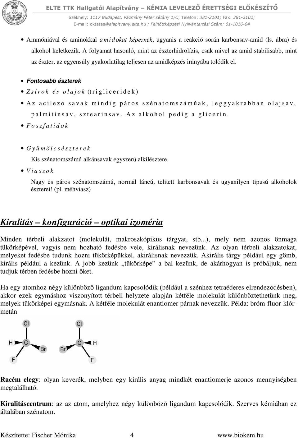 Ligandum szerves kémia