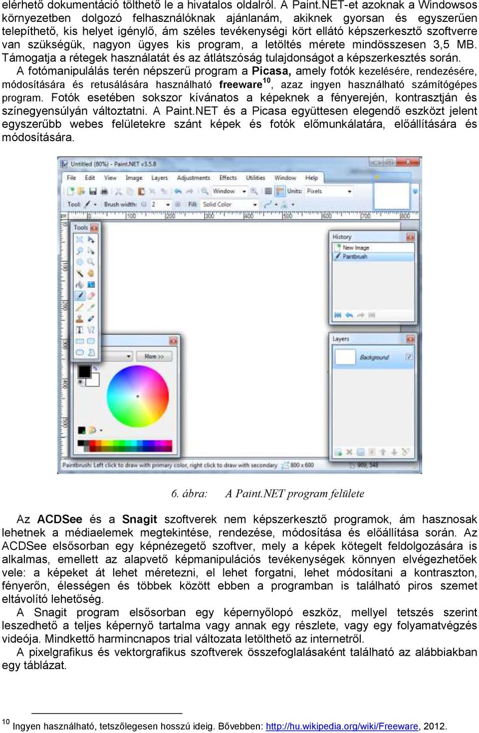 van szükségük, nagyon ügyes kis program, a letöltés mérete mindösszesen 3,5 MB. Támogatja a rétegek használatát és az átlátszóság tulajdonságot a képszerkesztés során.