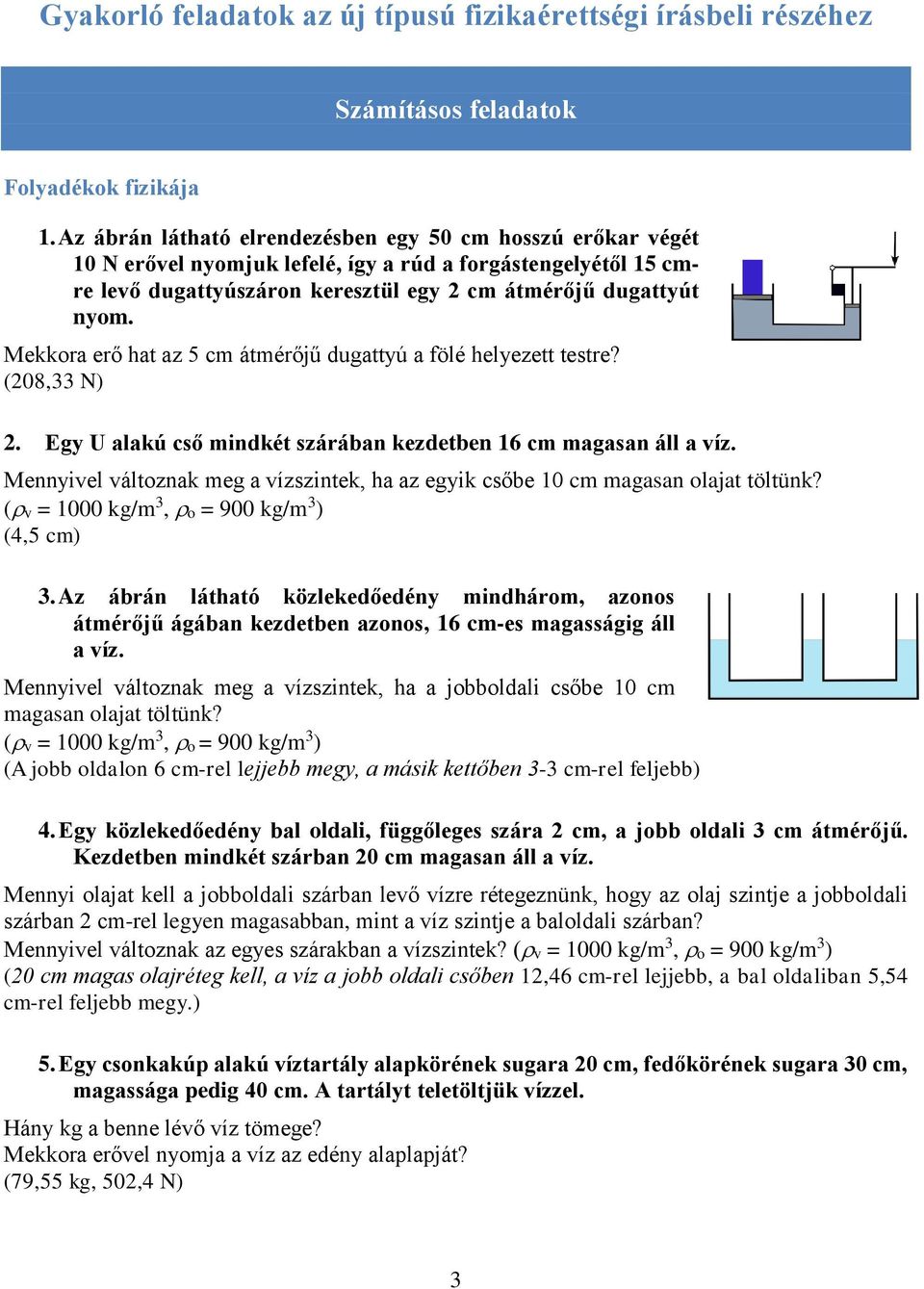 Egy híján hatvan gyakorló feladat az új típusú fizikaérettségi-vizsga  írásbeli részéhez - PDF Ingyenes letöltés