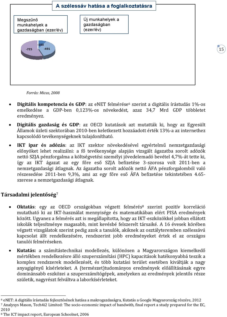 egyéb (outsourcing) gazdasági from other szektorokból sectors of the economy Displacement Kihelyezés az (outsourcing) üzleti szolgáltató to the szektorba business services sector 15-1,319 millió