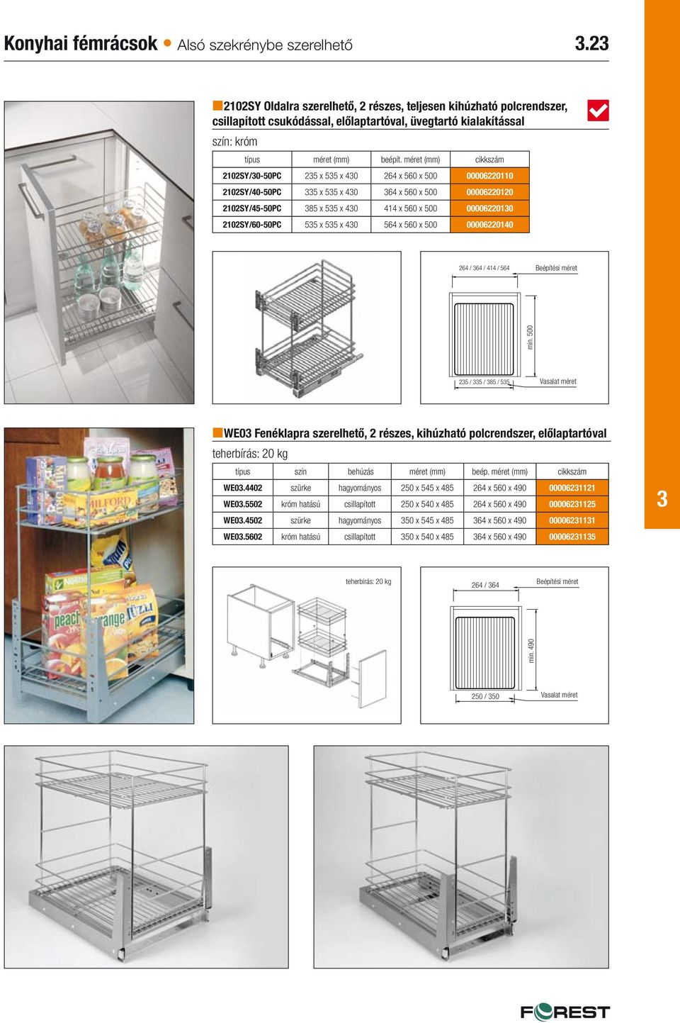 3.22 Konyhai fémrácsok Felső- és alsó szekrénybe szerelhető - PDF Ingyenes  letöltés