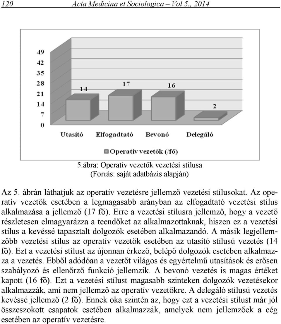Erre a vezetési stílusra jellemző, hogy a vezető részletesen elmagyarázza a teendőket az alkalmazottaknak, hiszen ez a vezetési stílus a kevéssé tapasztalt dolgozók esetében alkalmazandó.