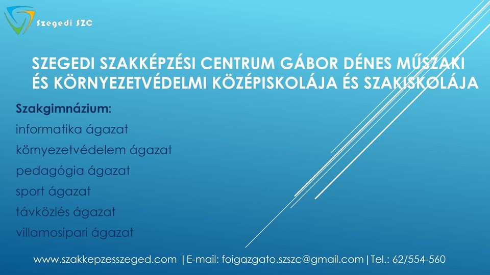 informatika ágazat környezetvédelem ágazat