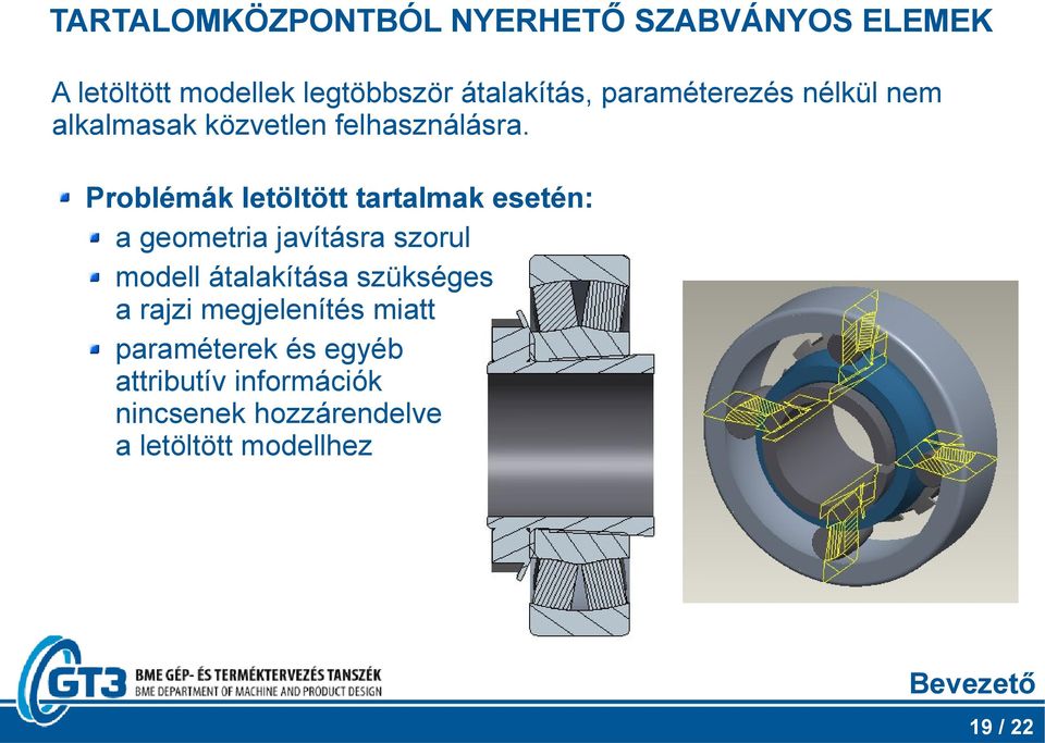 Problémák letöltött tartalmak esetén: a geometria javításra szorul modell átalakítása