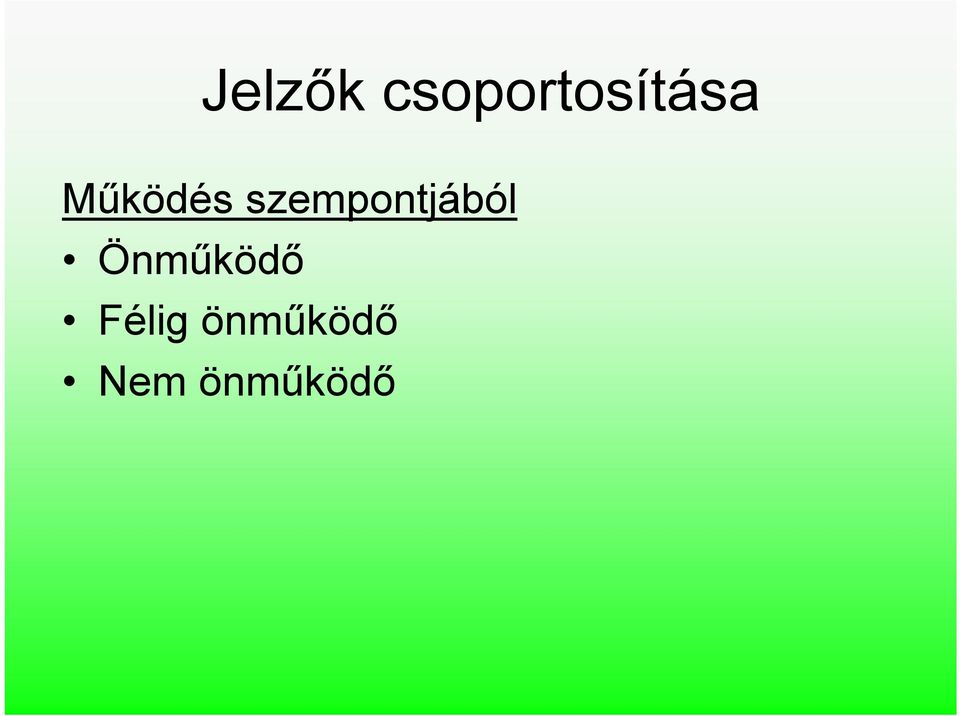 Működés