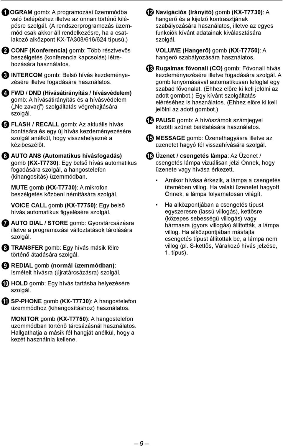 4 FWD / DND (Hívásátirányítás / hívásvédelem) gomb: A hívásátirányítás és a hívásvédelem ( Ne zavarj ) szolgáltatás végrehajtására szolgál.